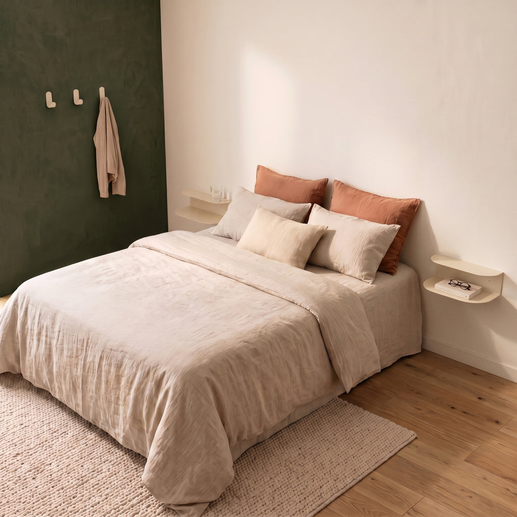 Pack Chambre - Acier - Crème Fine Texture