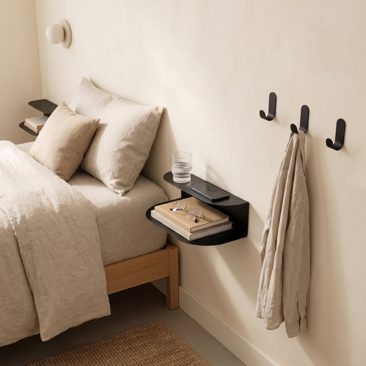 Pack Chambre - Acier - Noir Mat Fine Texture