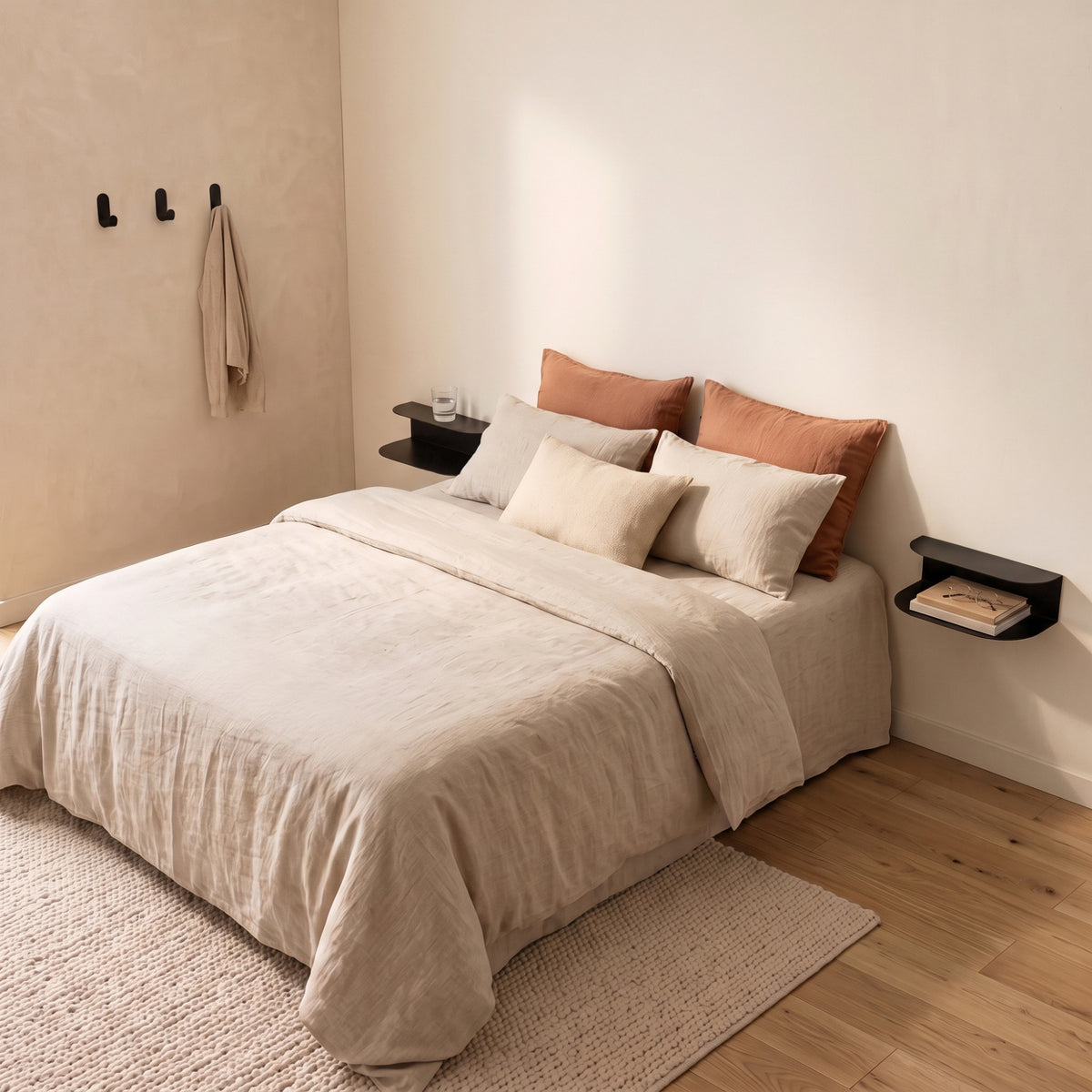 Pack Chambre - Acier - Noir Mat Fine Texture