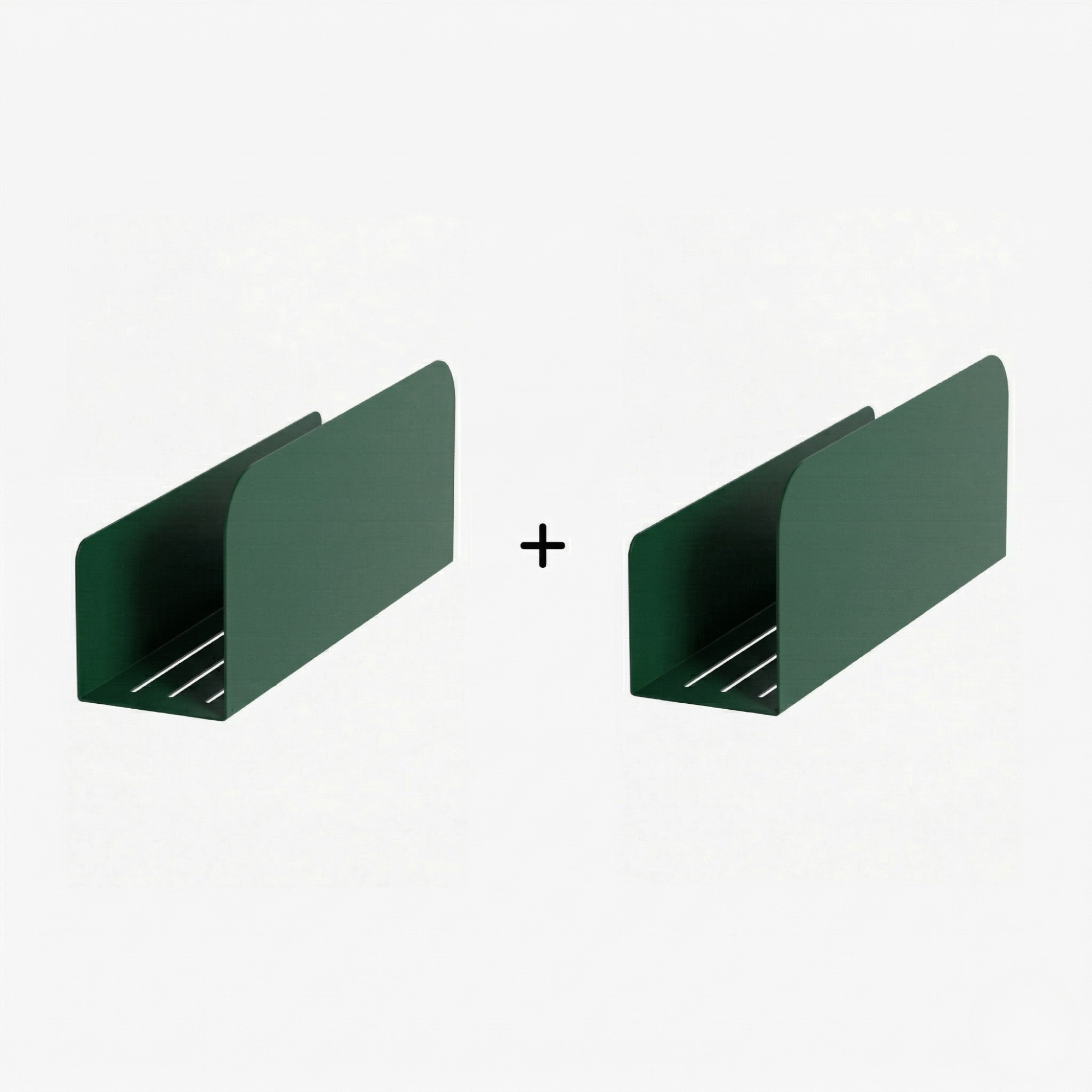Pack - 2 Estantes De Ducha - The Resourssant - Verde Bosque Mate