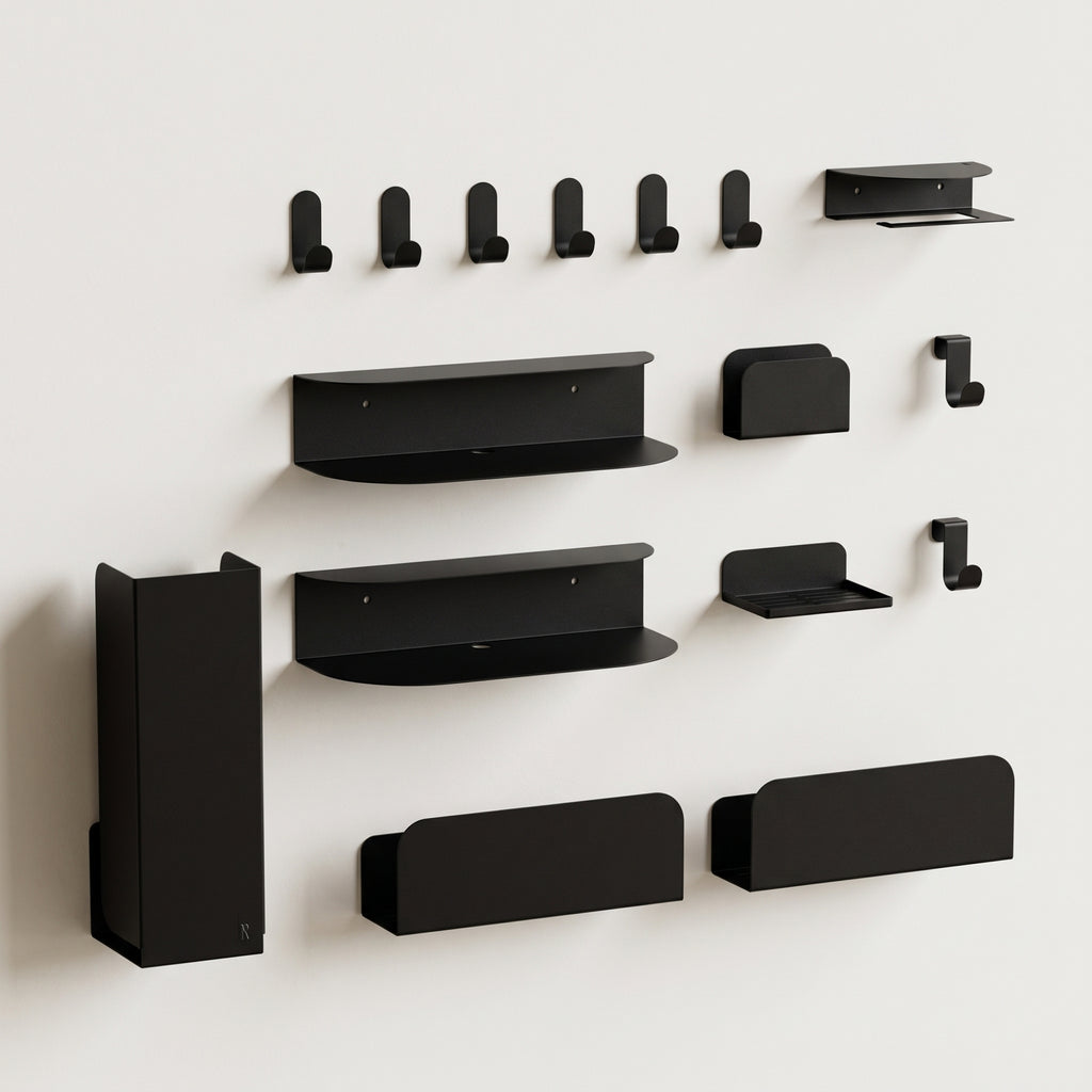 Pack Intérieur Complet - Acier - Noir Mat Fine Texture