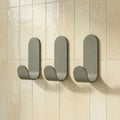 Les Malins - Lot De 3 Patères Murales - Acier - Gris Olive