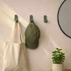 Les Malins - Lot De 3 Patères Murales - Acier - Gris Olive