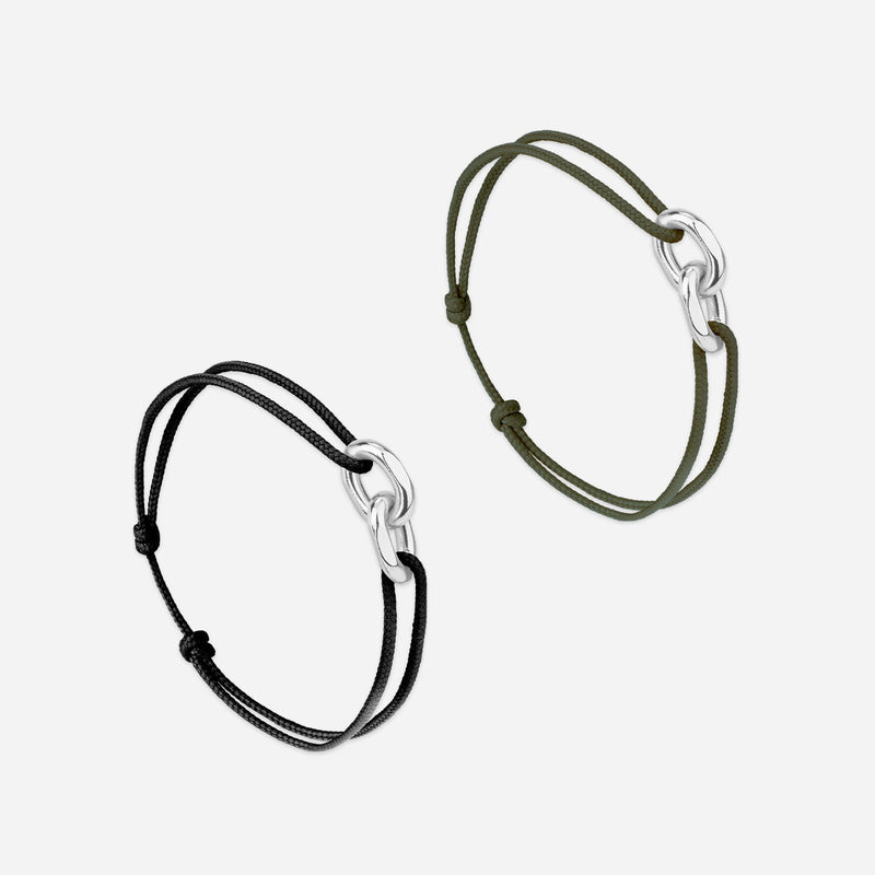 Bracelet Pack Porto X Florence - Kaki Et Noir