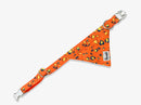 Bandana pour chien léopard orange