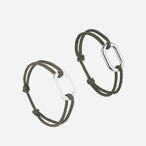 Bracelet Pack Tige X Traille - Kaki