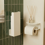 Pack WC - 1 Essentiel + 1 Cache Rouleaux - Crème