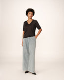 Top Padua Fine Antracita con cuello en V