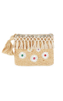 Paglia Natural Clutch Bag