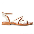 Sandales Pahlavas - Blanc - Couleur Pourpre