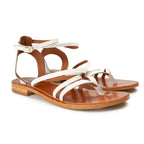 Sandales Pahlavas - Blanc - Couleur Pourpre