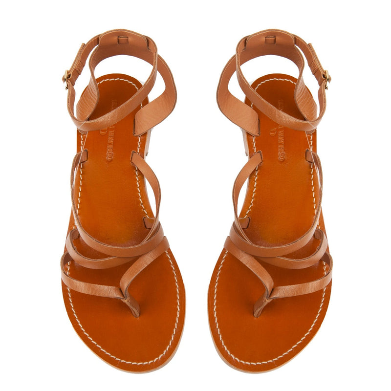 Couleur Pourpre - Sandalias Pahlavas - Camel