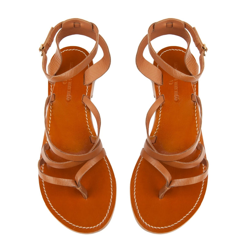 Couleur Pourpre - Pahlavas sandals - Camel