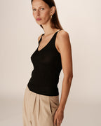 Paillette Top - Black