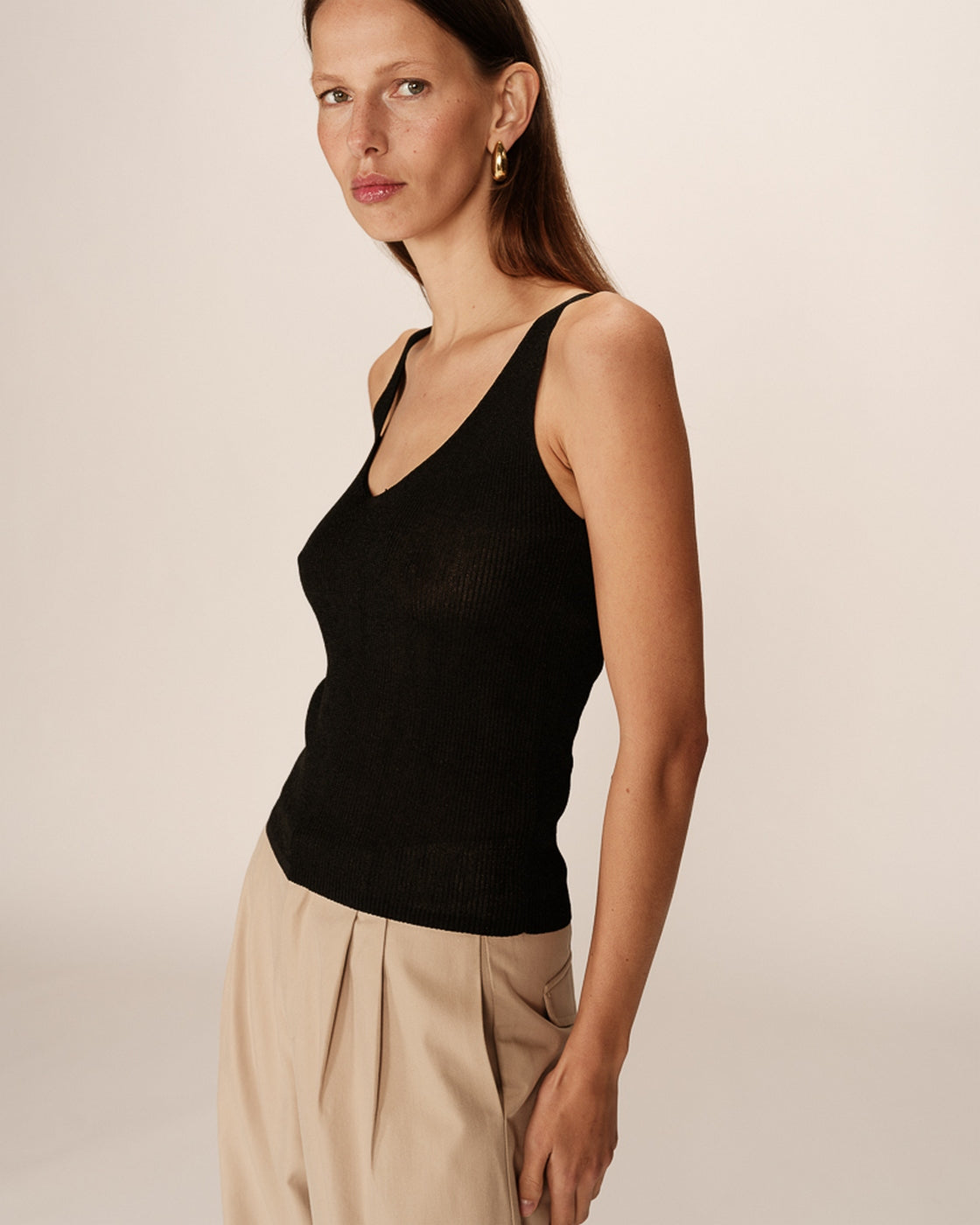Paillette Top - Black