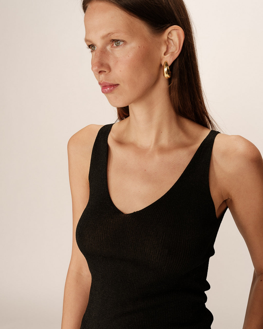 Paillette Top - Black