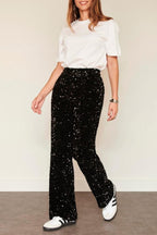 Pantalón Paillette - Negro