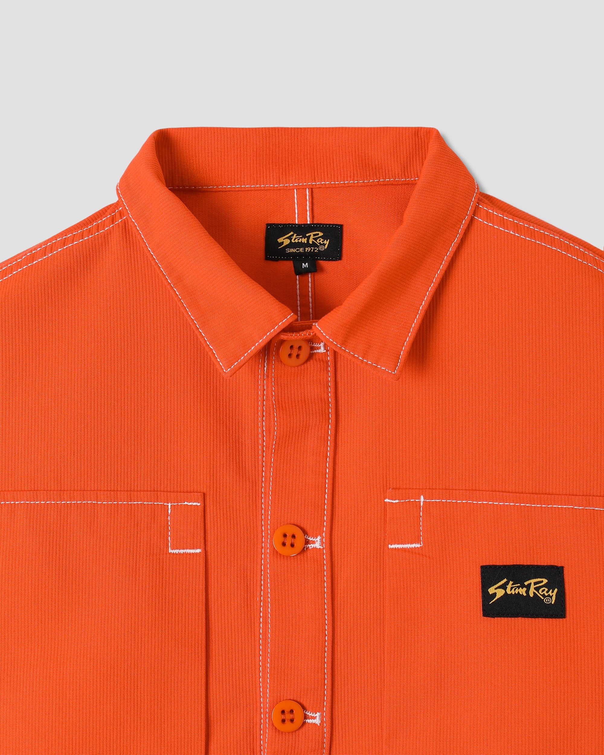 Painters Pop Over Shirt - Faded Red Bedford