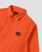 Painters Pop Over Shirt - Faded Red Bedford