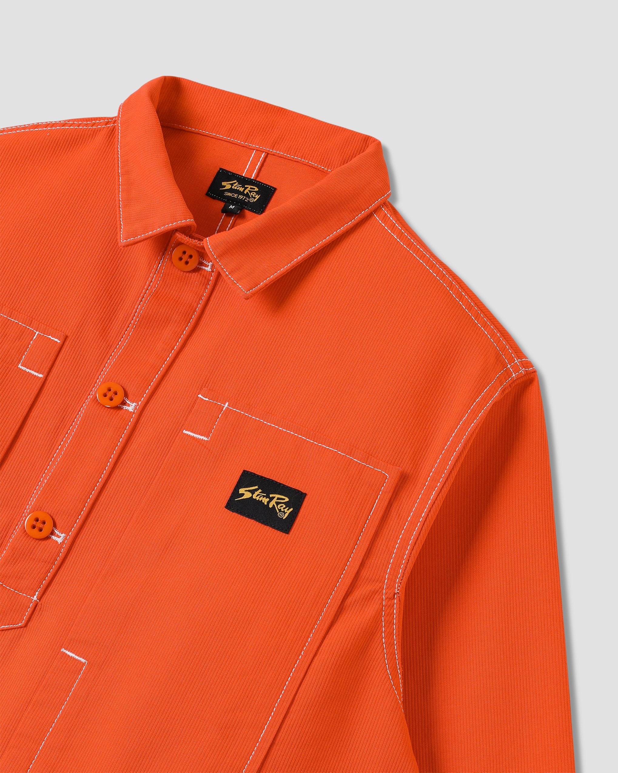 Painters Pop Over Shirt - Faded Red Bedford