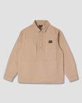 Painters Pop Over Shirt - Khaki Bedford
