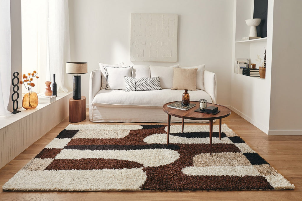 Palerme - Tapis D'Intérieur - Polypropylène - Marron