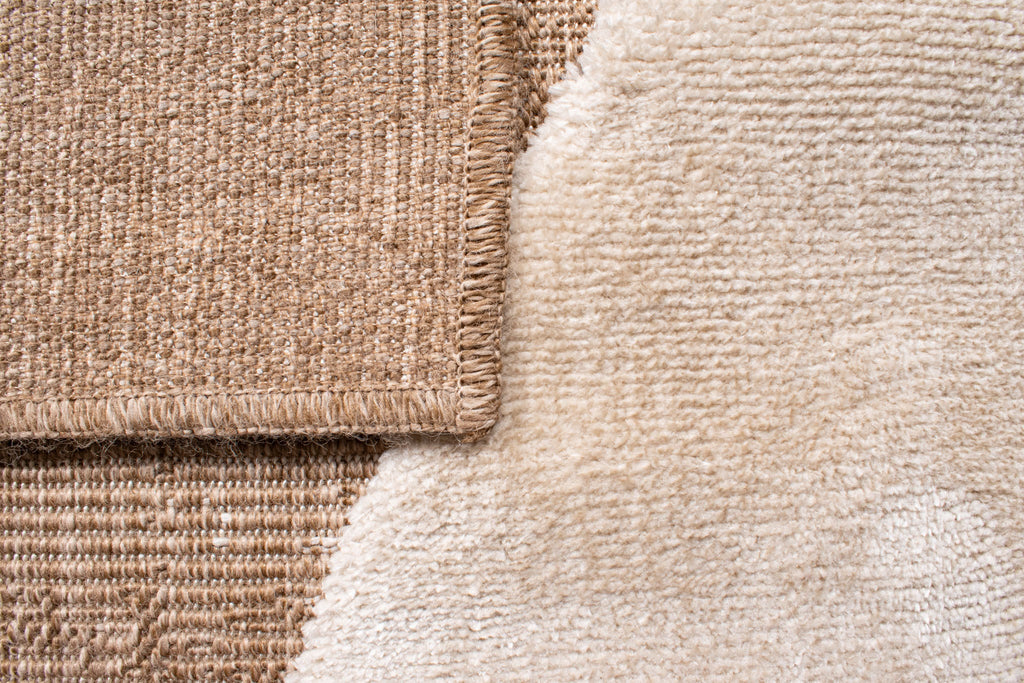 Soft abstract jute look rug: PAL9489BLA PALMA