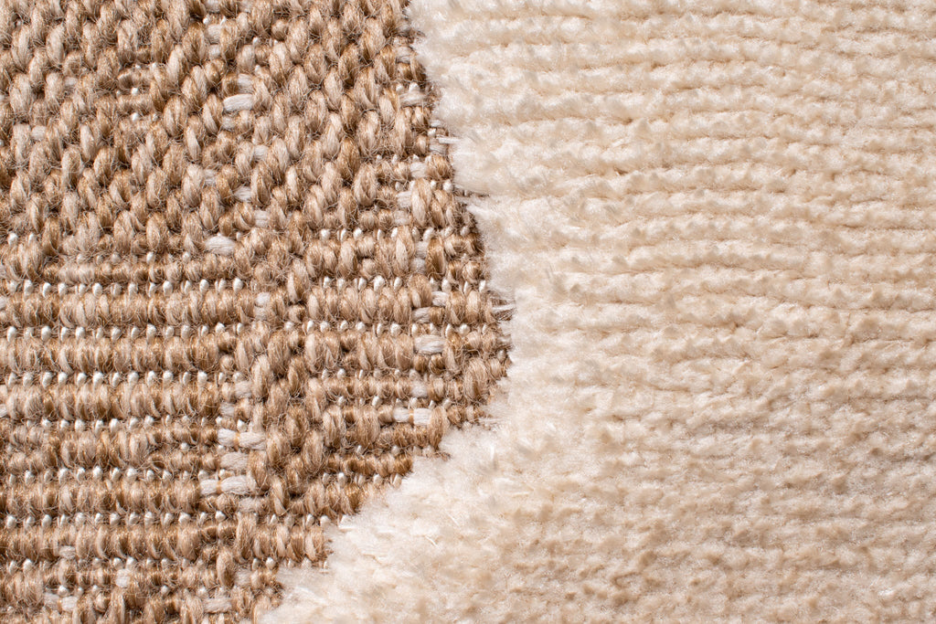 Soft abstract jute look rug: PAL9489BLA PALMA