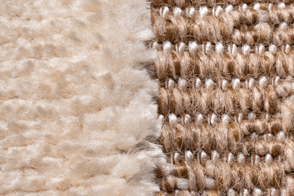 Soft abstract jute look rug: PAL9489BLA PALMA