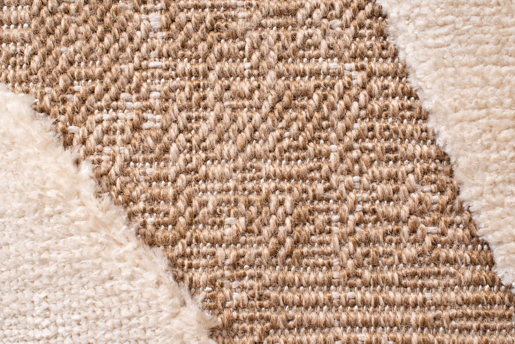Soft abstract jute look rug: PAL9489BLA PALMA