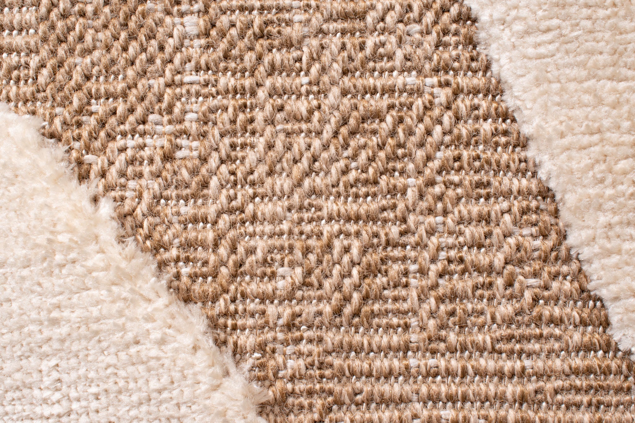 Soft abstract jute look rug: PAL9489BLA PALMA