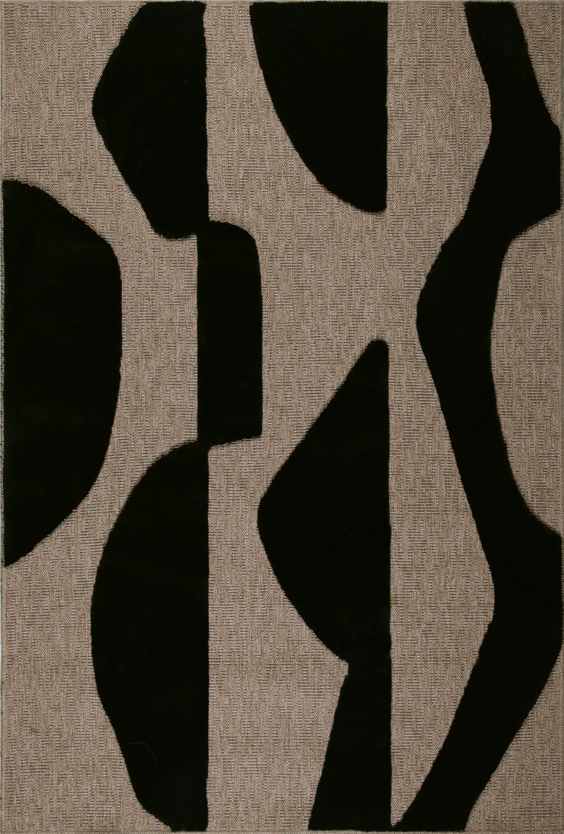 Tapis Palma 9489 - Motif Graphique - Noir - Intérieur