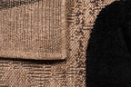 Alfombra natural con relieve negro: PAL9489NOI PALMA
