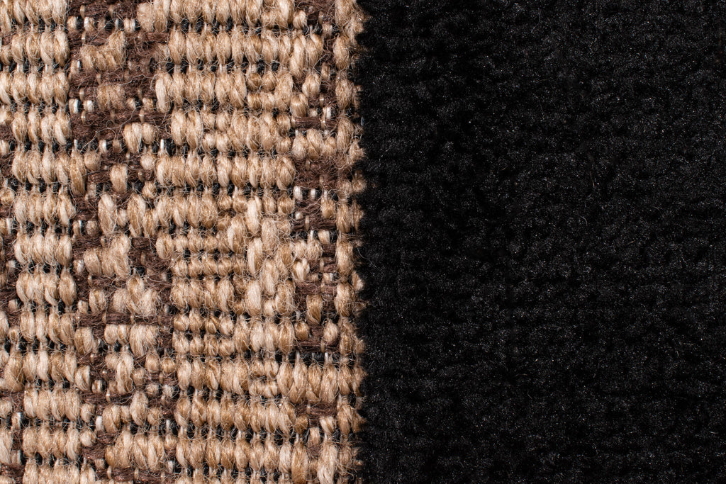 Alfombra natural con relieve negro: PAL9489NOI PALMA