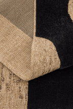 Alfombra natural con relieve negro: PAL9489NOI PALMA
