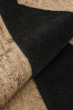 Alfombra natural con relieve negro: PAL9489NOI PALMA