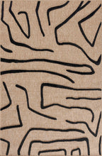 Alfombra Palma 9490 - Estampado Gráfico - Negro - Interior