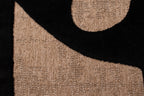 Tapis rustique avec motif noir : PAL9491NOI PALMA