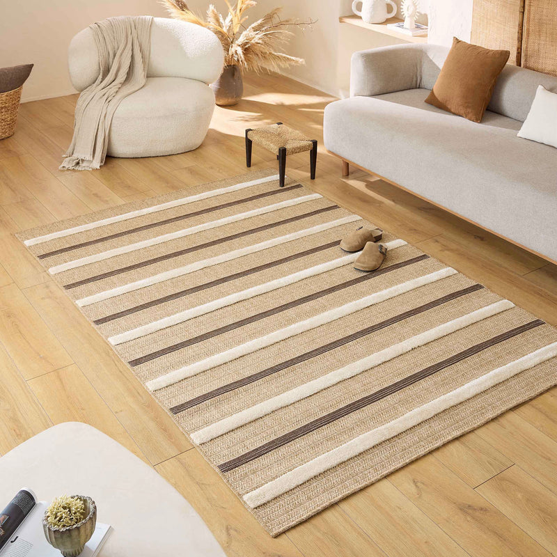 Tapis Palma 9492 - Motif Graphique - Blanc - Intérieur