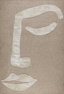 Tapis Palma 9493 - Motif Graphique - Blanc - Intérieur