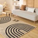 Tapis Palma 9495 - Motif Graphique - Noir - Intérieur