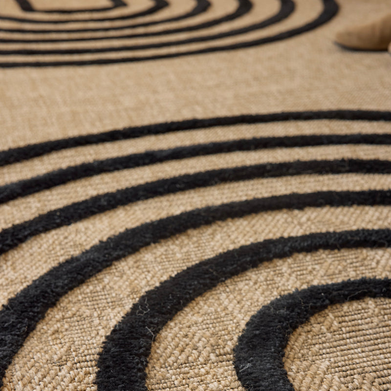 Tapis Palma 9495 - Motif Graphique - Noir - Intérieur