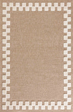 Tapis aspect jute - Palma - Motif bordure de damier (Copie) PALMA