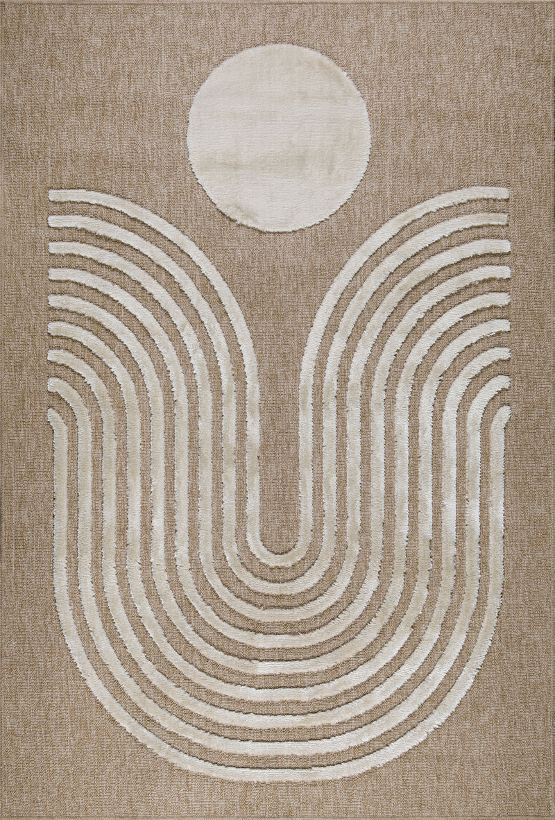 Tapis Palma 9499 - Motif Graphique - Blanc - Intérieur