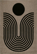 Tapis Palma 9499 - Motif Graphique - Noir - Intérieur