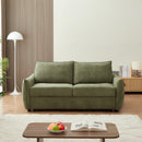 Sofá recto convertible Palla Express - 3 plazas - Tela de chenilla - Beige