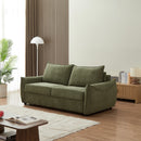 Sofá recto convertible Palla Express - 3 plazas - Tela de chenilla - Beige