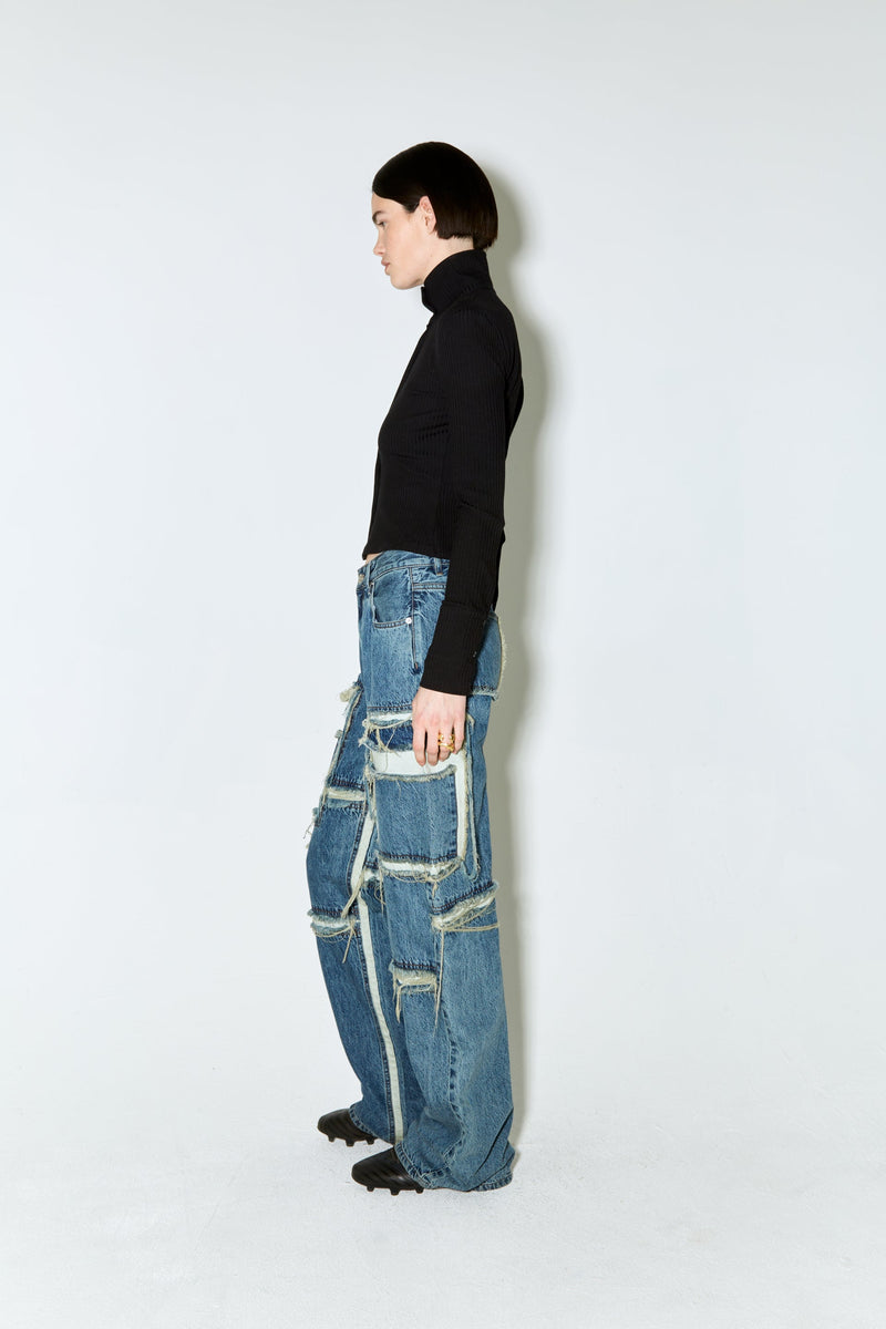 Pantalon Palma Bleu Moyen