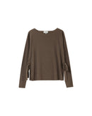 Pullover With Ties Khaki Palmer