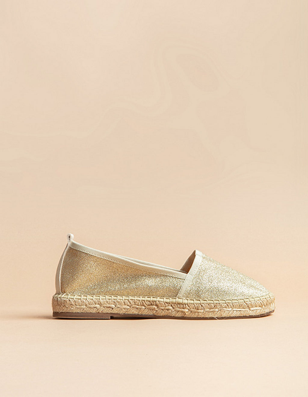 Alpargatas Planas Paloma - Glitter Dorado - Mujer